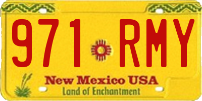 NM license plate 971RMY