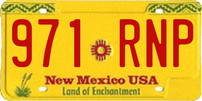 NM license plate 971RNP