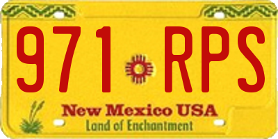 NM license plate 971RPS