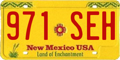NM license plate 971SEH
