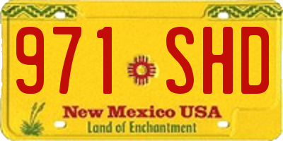 NM license plate 971SHD