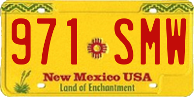 NM license plate 971SMW