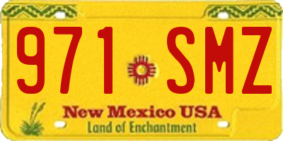 NM license plate 971SMZ