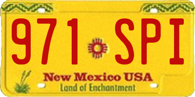 NM license plate 971SPI