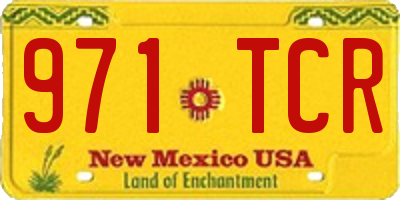 NM license plate 971TCR