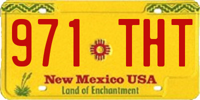 NM license plate 971THT
