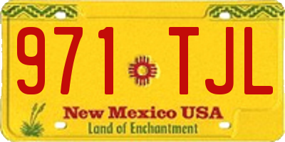 NM license plate 971TJL