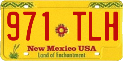 NM license plate 971TLH