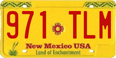 NM license plate 971TLM