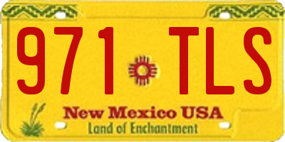 NM license plate 971TLS