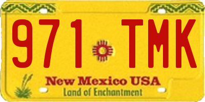NM license plate 971TMK