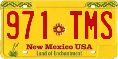 NM license plate 971TMS