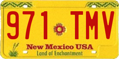 NM license plate 971TMV