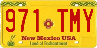 NM license plate 971TMY