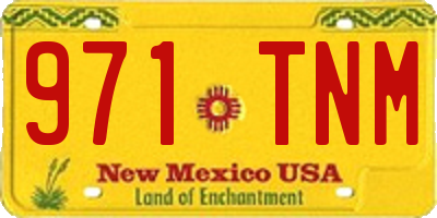 NM license plate 971TNM