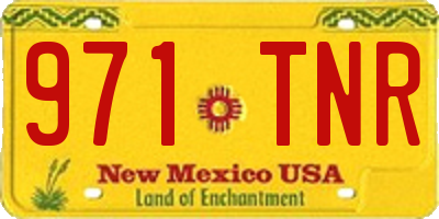 NM license plate 971TNR