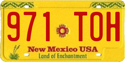 NM license plate 971TOH