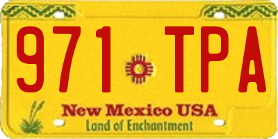 NM license plate 971TPA
