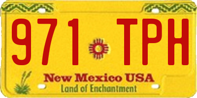 NM license plate 971TPH