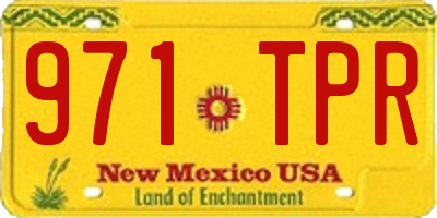 NM license plate 971TPR
