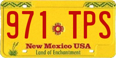 NM license plate 971TPS