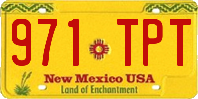 NM license plate 971TPT