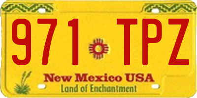 NM license plate 971TPZ