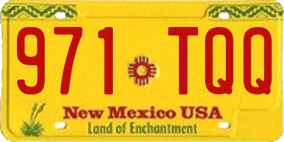 NM license plate 971TQQ
