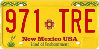 NM license plate 971TRE