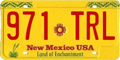 NM license plate 971TRL