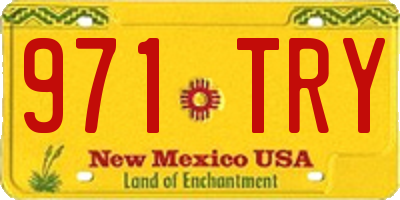 NM license plate 971TRY
