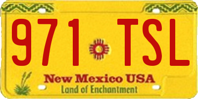 NM license plate 971TSL