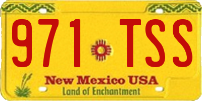NM license plate 971TSS