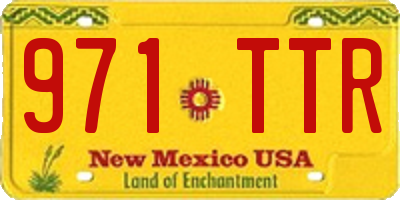 NM license plate 971TTR