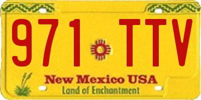 NM license plate 971TTV