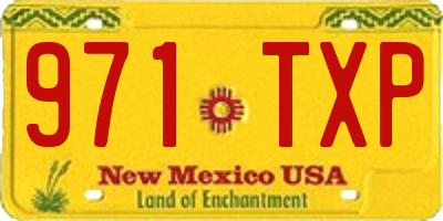 NM license plate 971TXP