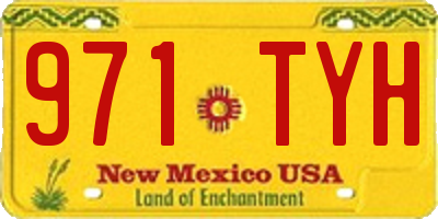 NM license plate 971TYH