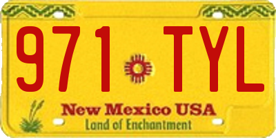 NM license plate 971TYL
