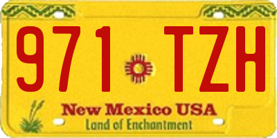 NM license plate 971TZH