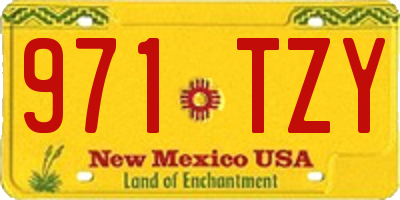 NM license plate 971TZY