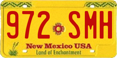 NM license plate 972SMH