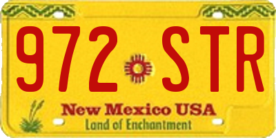 NM license plate 972STR