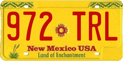 NM license plate 972TRL