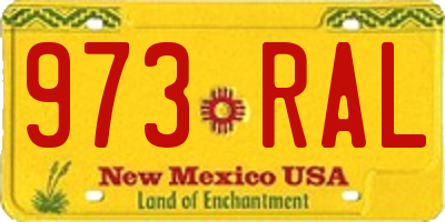 NM license plate 973RAL