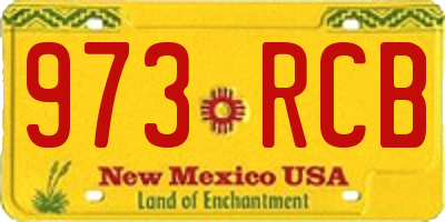 NM license plate 973RCB