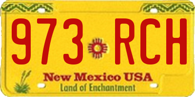 NM license plate 973RCH