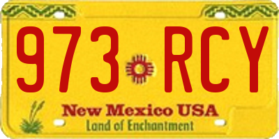 NM license plate 973RCY