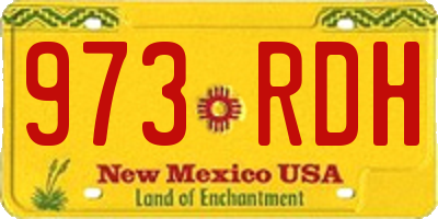 NM license plate 973RDH