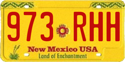 NM license plate 973RHH