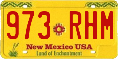 NM license plate 973RHM
